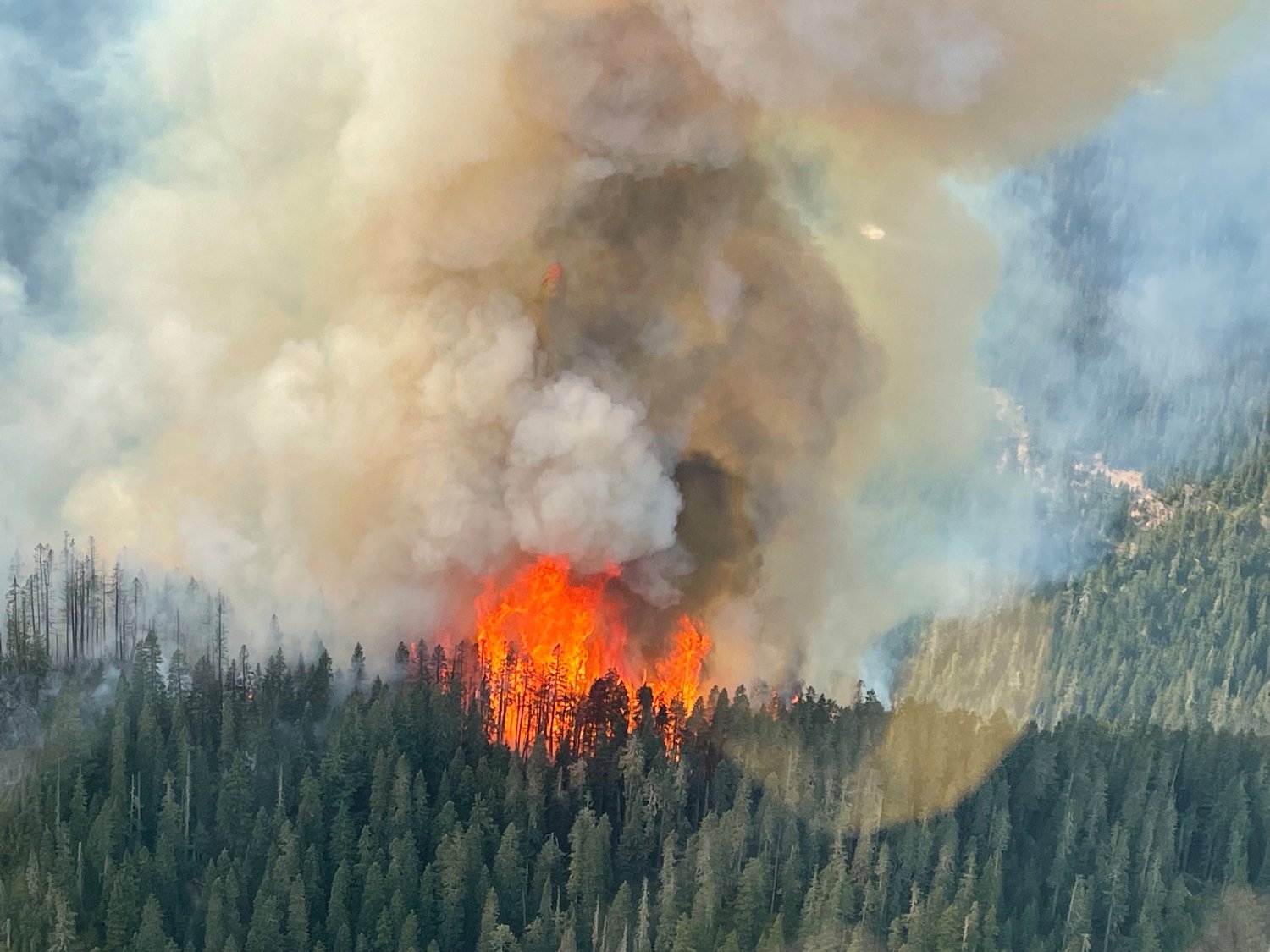 The Goat Rocks Wilderness Fire roughly 7 miles northeast of Packwood has grown to 80 acres. 